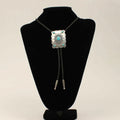Turquoise Rectangle Bolo Tie