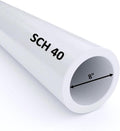 VENTRAL Schedule 40 PVC Pipe 8 Inch (8.625 OD), White, Cut Lengths for Plumbing, Landscape, Irrigation