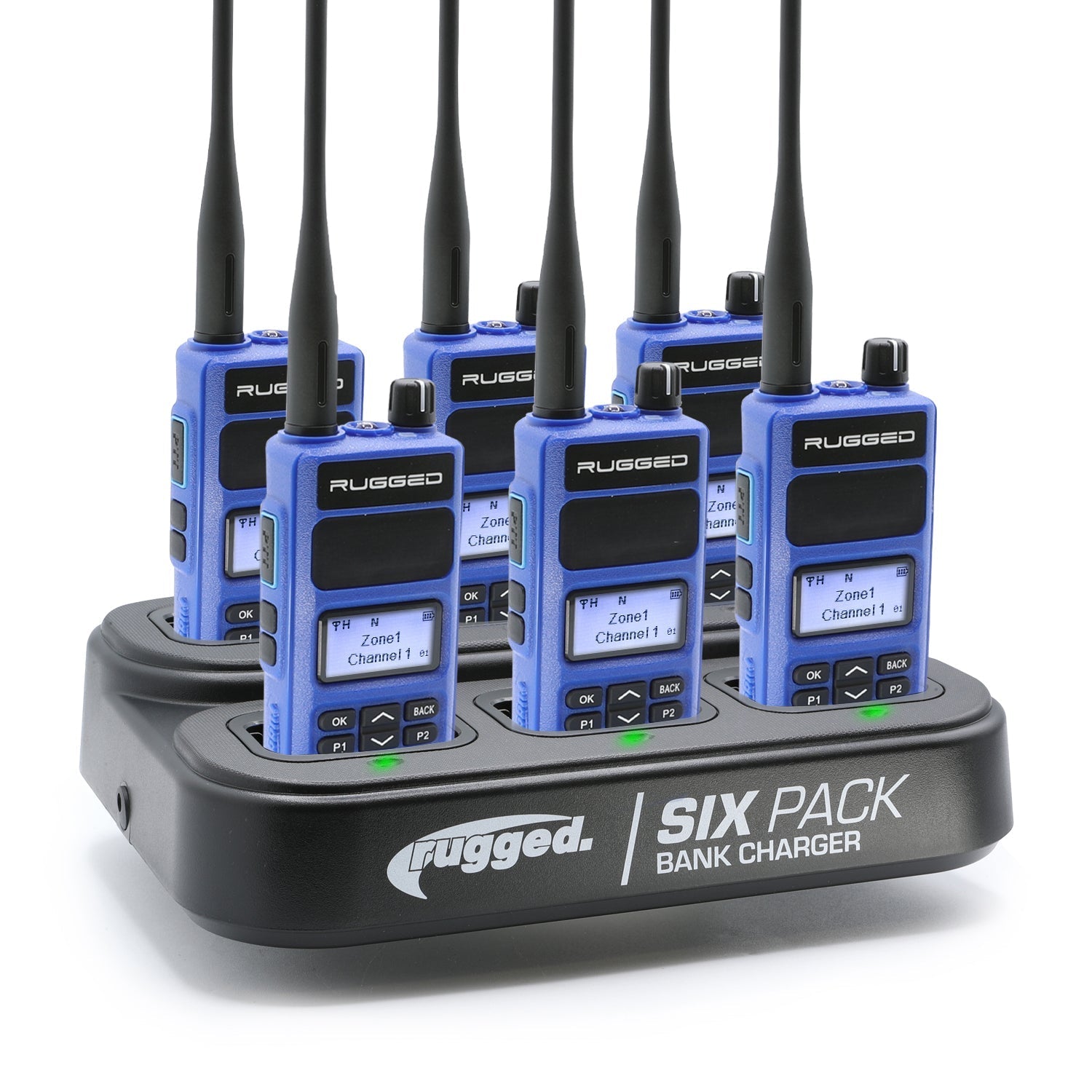 6 PACK - Choose Your Business Band Two Way Handheld Radio - RDH-16 - VHF Black