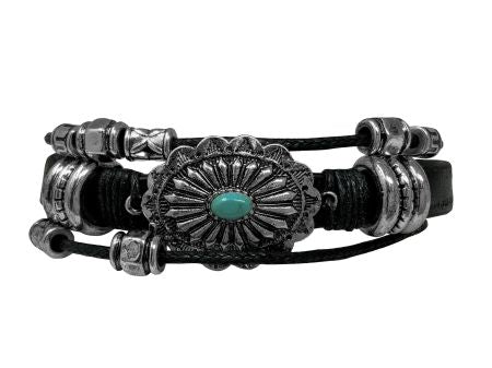 Leather Charm Bracelet