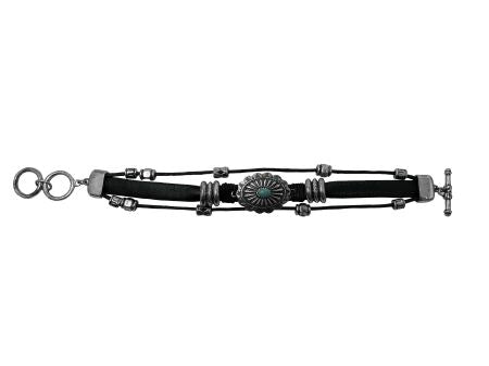 Leather Charm Bracelet