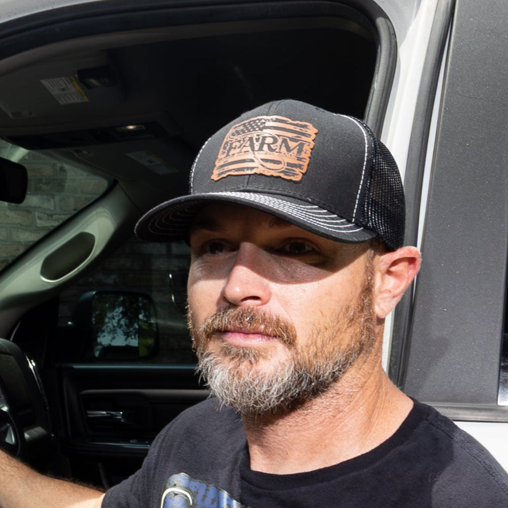 Flag Patch Hat - Black