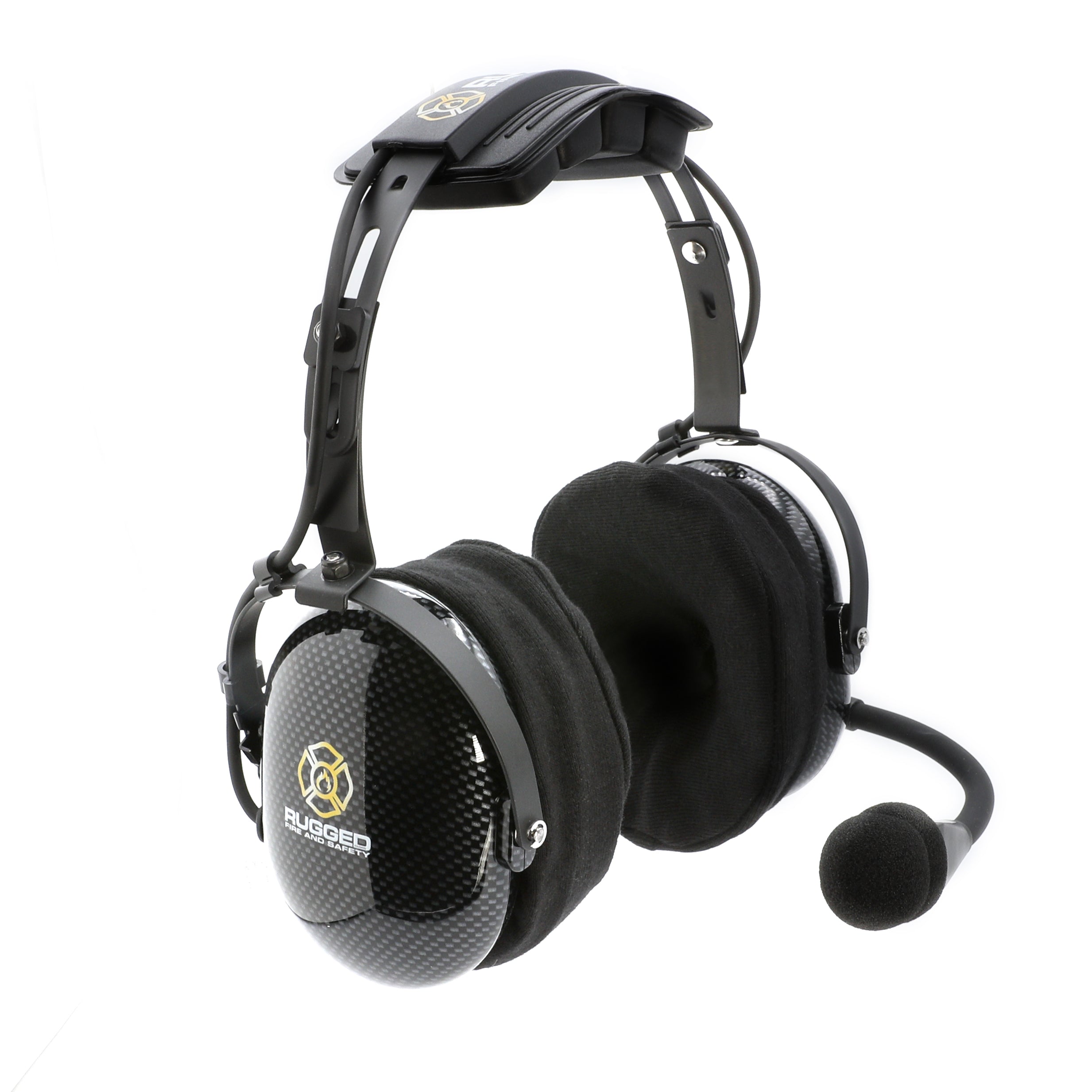 FHS Over-The-Head Fire Safety Industrial Headset - No Buttons / For David Clark / Sigtronics / Avcomm