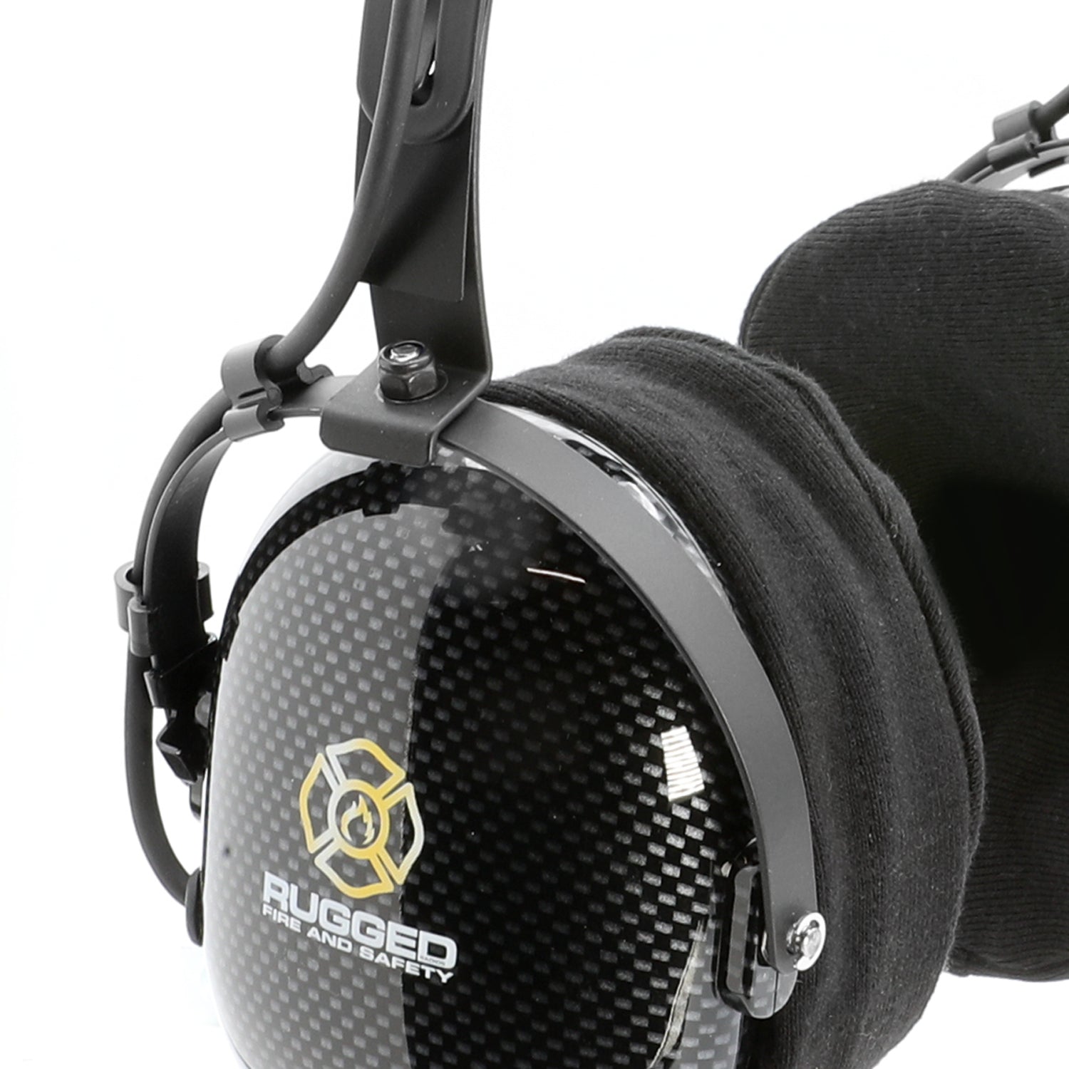 FHS Over-The-Head Fire Safety Industrial Headset - With Mic On/Off Button / No Cable