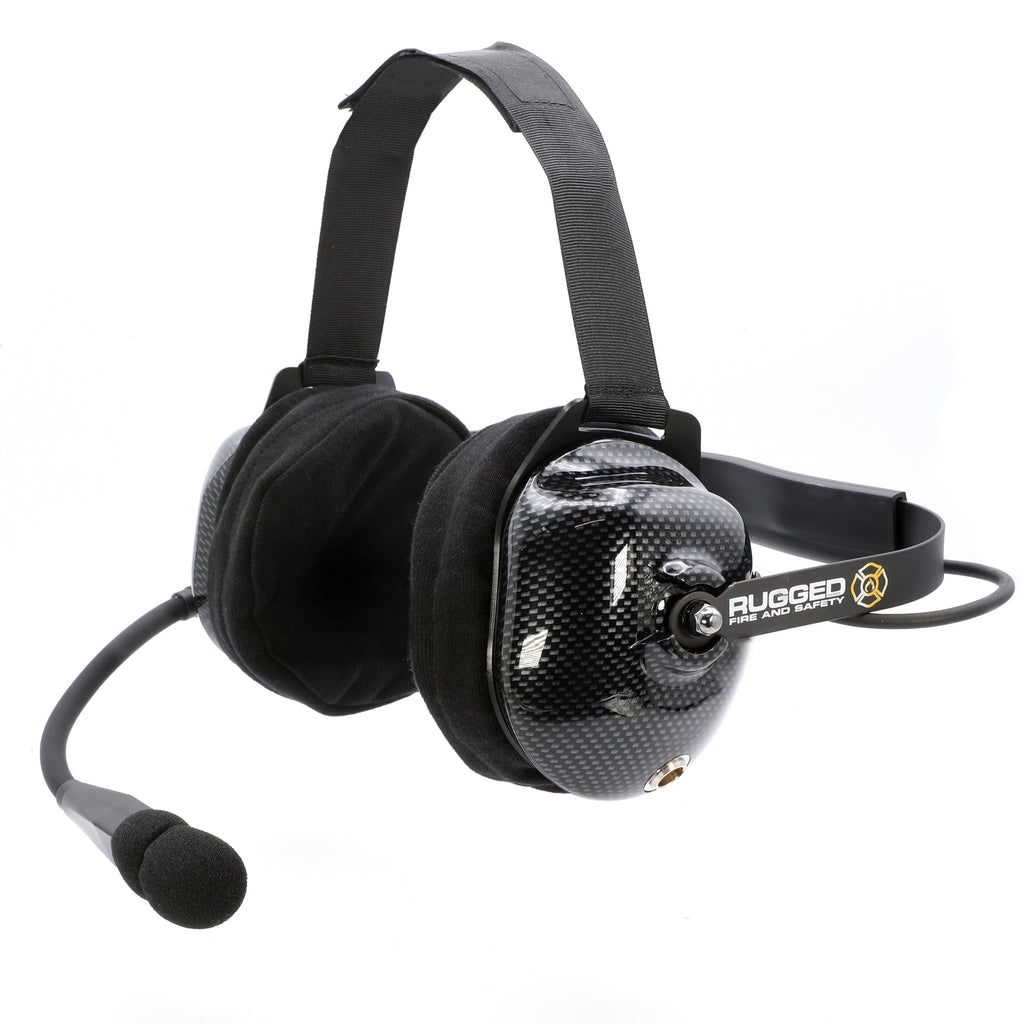 FHS Behind-The-Head Fire Safety Industrial Headset - No Buttons / No Cable