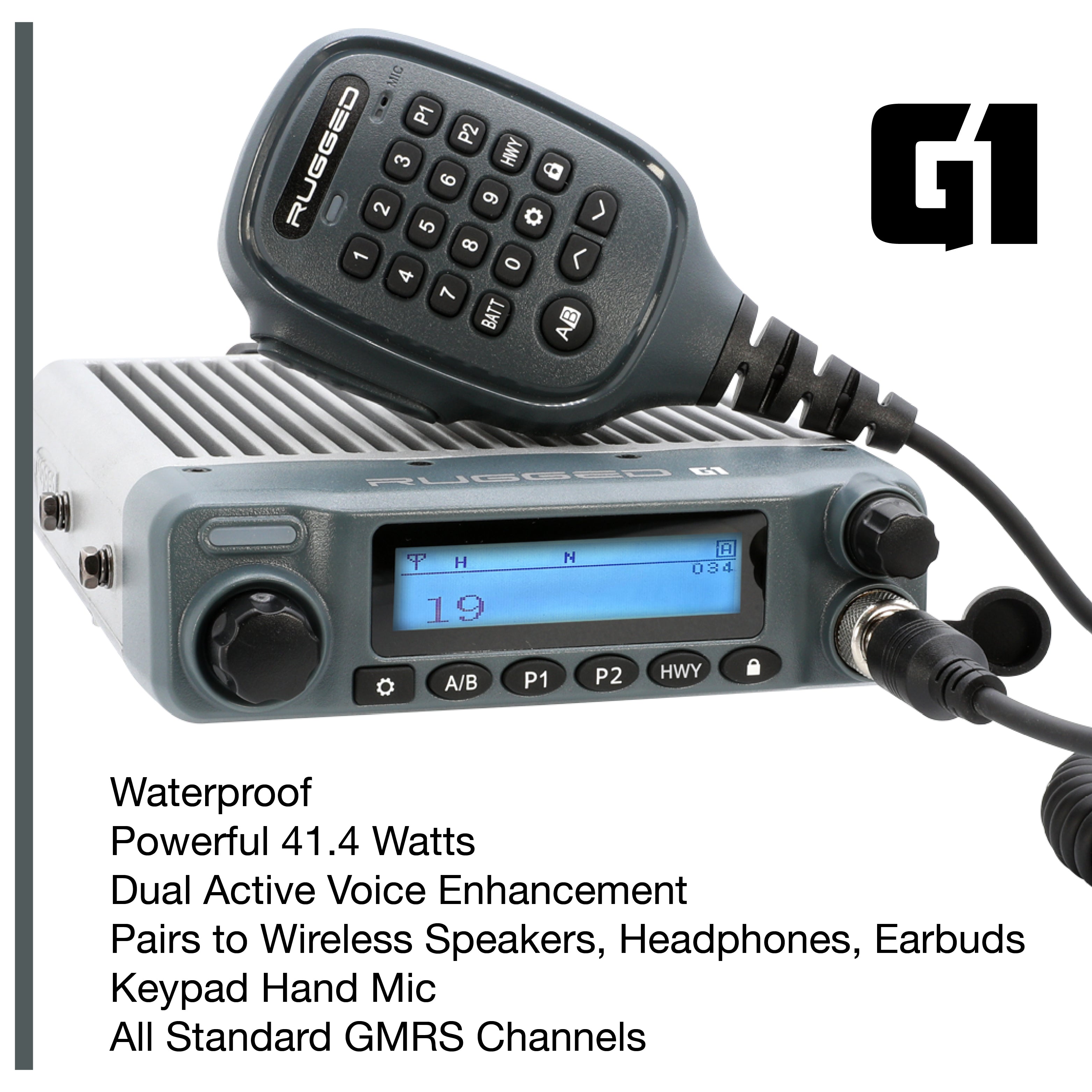 Toyota Tundra Two-Way GMRS Mobile Radio Kit - Rambler G4