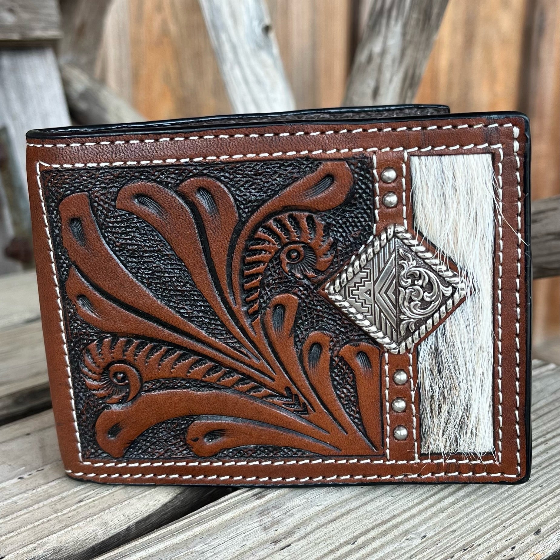 Calf Hair Bi-Fold