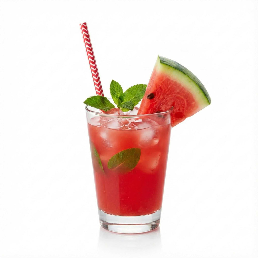 Bev Tek Red Paper Straw - Zig Zags, Biodegradable, 6mm - 7 3/4" - 100 count box