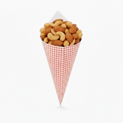 Cone Tek Picnic Print Paper Food Cone - 9 1/2" x 4 1/2" - 100 count box