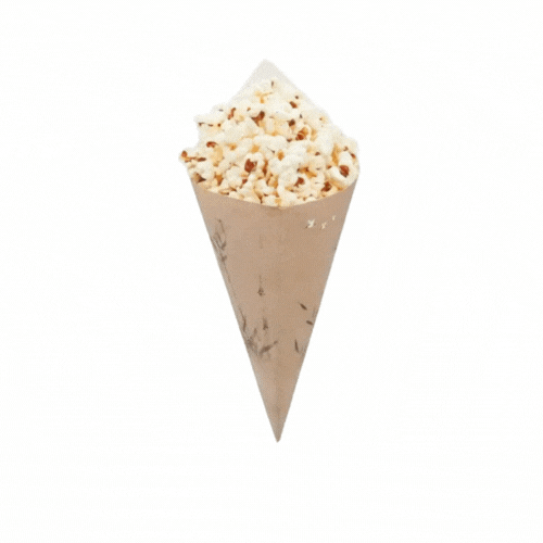 Cone Tek Bamboo Print Paper Food Cone - 9 1/2" x 4 1/2" - 100 count box