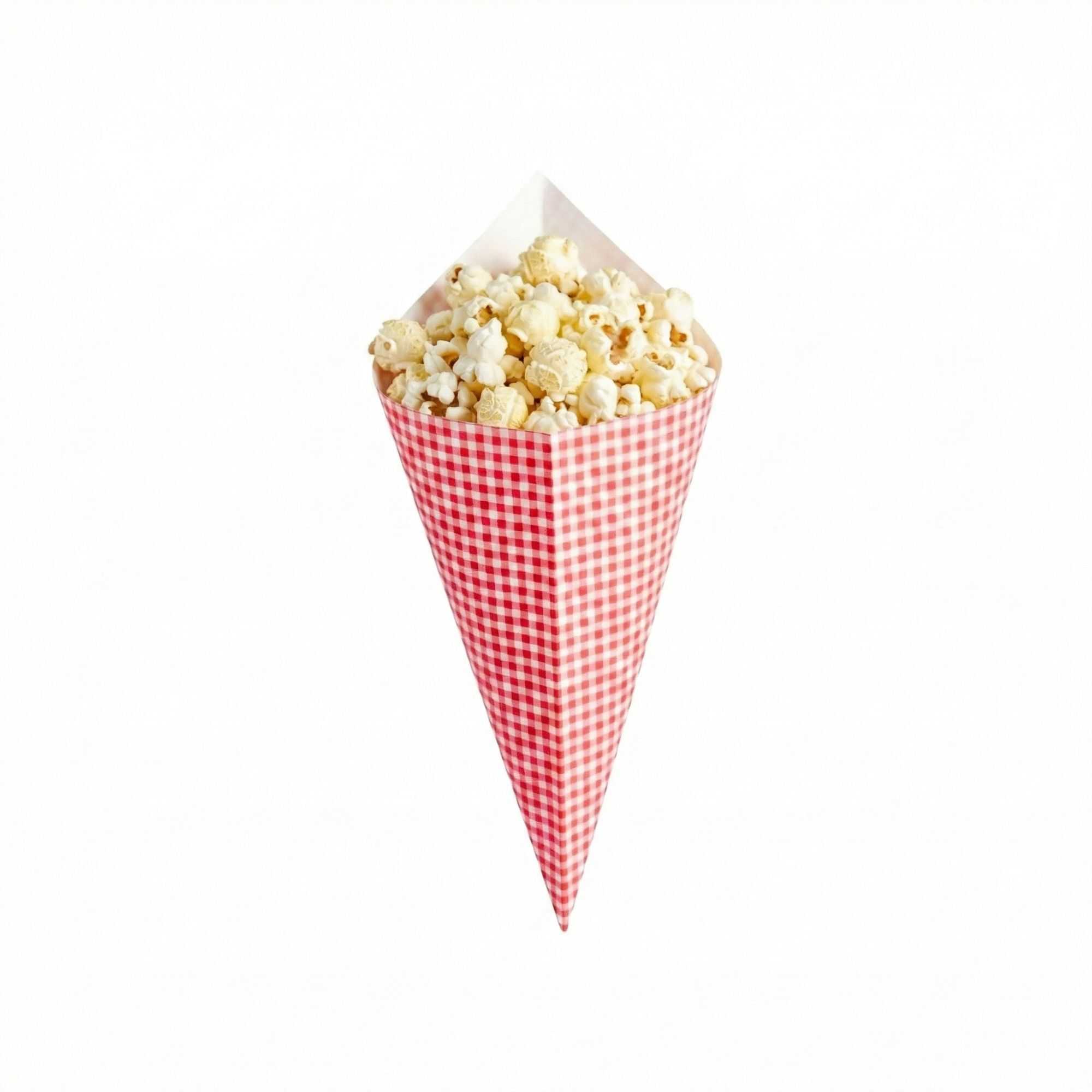 Cone Tek Picnic Print Paper Food Cone - 11 1/2" x 5 1/2" - 100 count box