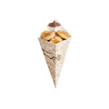 Cone Tek Newsprint Paper Food Cone - with Dipping Pocket - 11" x 6 1/2" - 100 count box