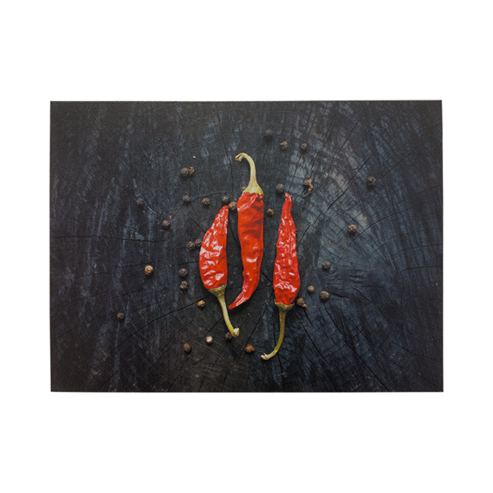 Chef 101 Rectangle Hot Chilly Paper Placemat - Semi-Disposable, 10 Uses - 11 3/4" x 15 3/4" - 12 count box