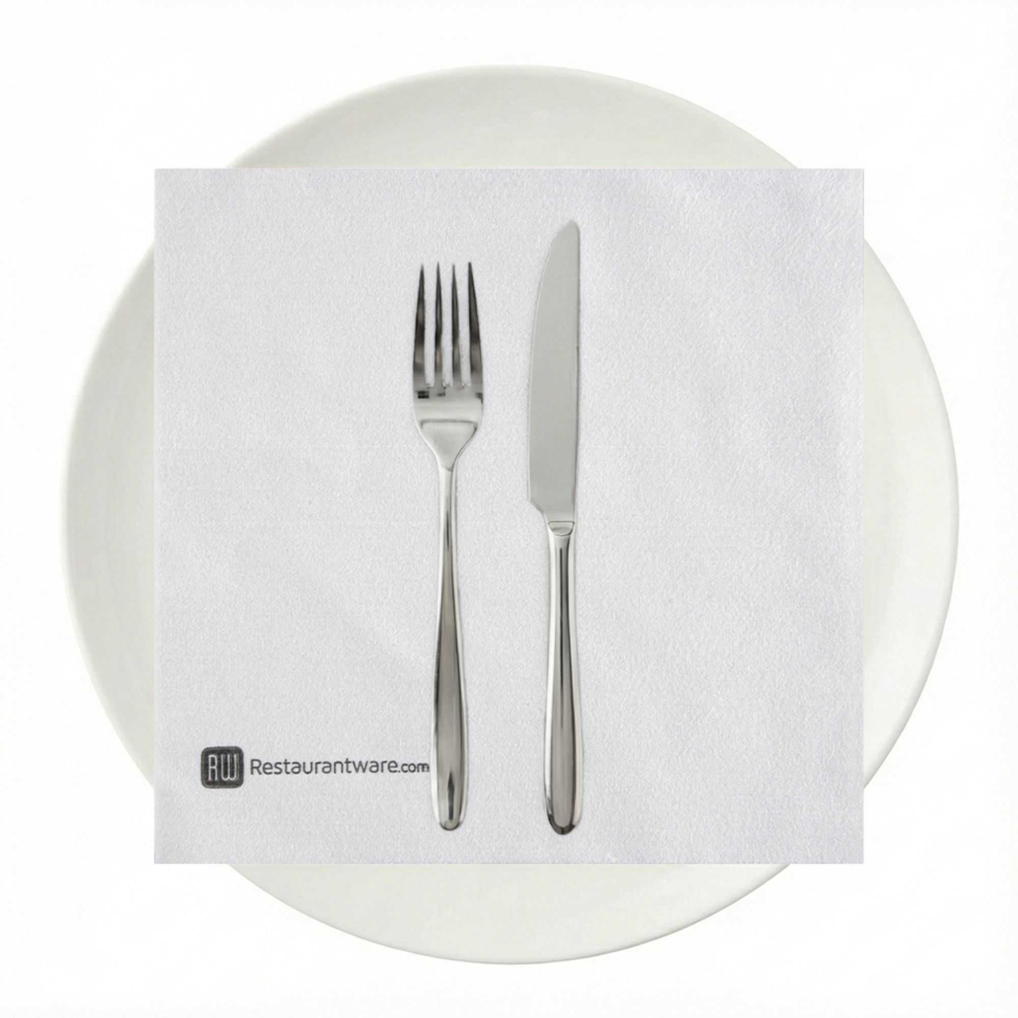 Luxenap Square Pure White Paper Napkin - Super Lux - 15 3/4" x 15 3/4" - 25 count box