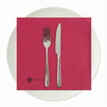 Luxenap Square Bordeaux Paper Napkin - Air Laid - 15 3/4" x 15 3/4" - 25 count box