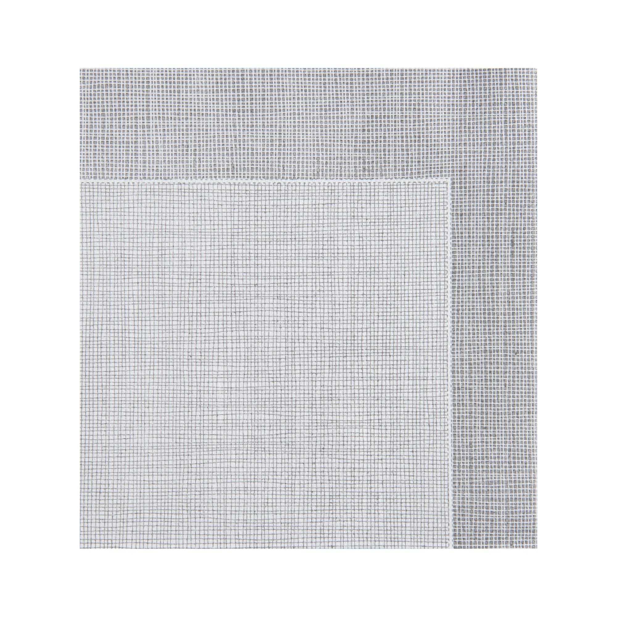 Luxenap Square White Paper Napkin - Air Laid, with Gray Threads - 15 3/4" x 15 3/4" - 25 count box