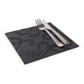 Luxenap Square Vintage Black Paper Napkin - Air Laid - 15 3/4" x 15 3/4" - 25 count box