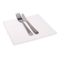 Luxenap Square Greco White Paper Napkin - Air Laid - 15 3/4" x 15 3/4" - 25 count box