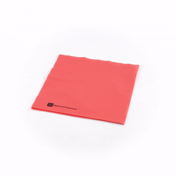 Luxenap Square Red Paper Napkin - Micropoint, 2-Ply - 15 1/2" x 15 1/4" - 50 count box