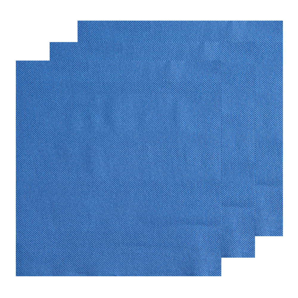 Luxenap Square Navy Blue Paper Napkin - Micropoint, 2-Ply - 15 1/2" x 15 1/4" - 50 count box