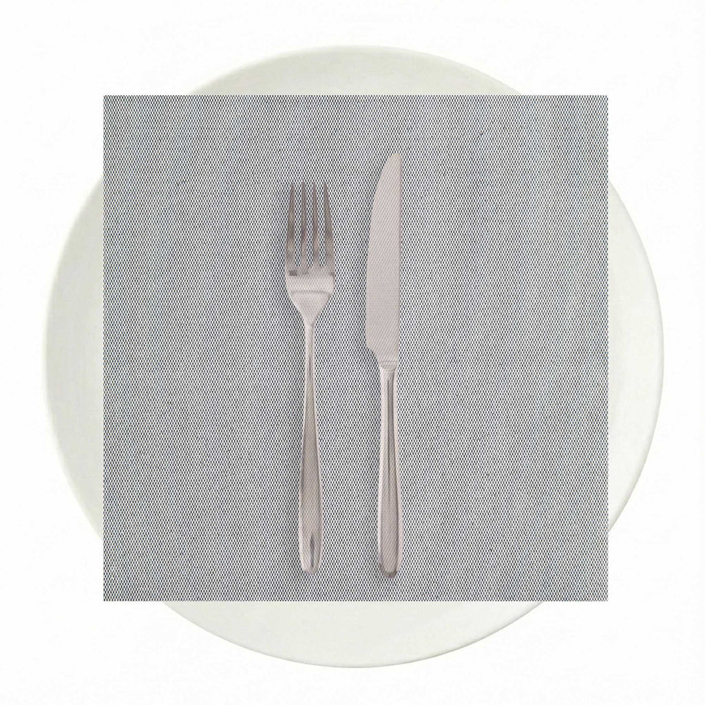 Luxenap Square Black Denim Paper Napkin - Air Laid - 15 3/4" x 15 3/4" - 600 count box