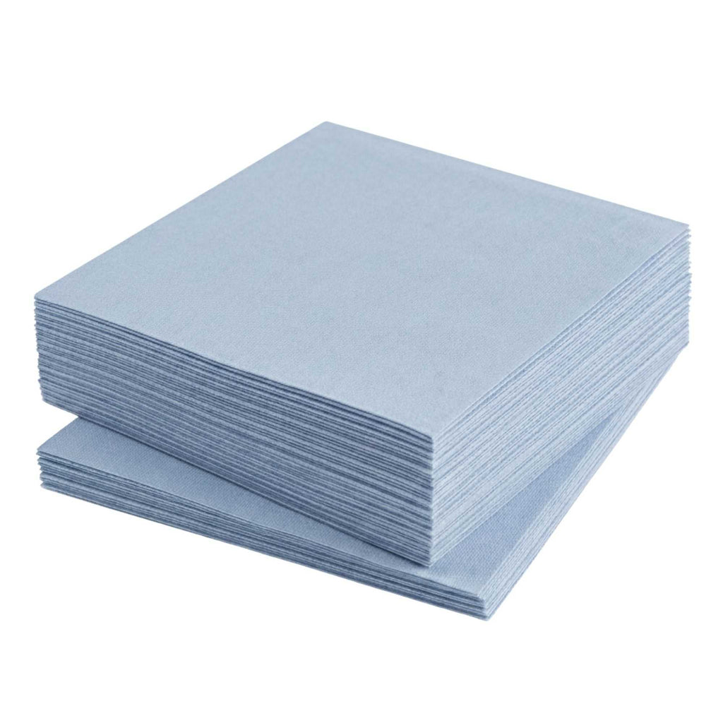 Luxenap Square Celeste Denim Paper Napkin - Air Laid - 15 3/4" x 15 3/4" - 600 count box