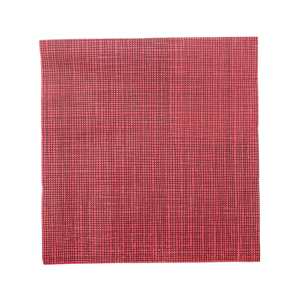 Luxenap Square Bordeaux Paper Napkin - Micropoint, 2-Ply, with Black Threads - 15 1/2" x 15 1/4" - 1800 count box