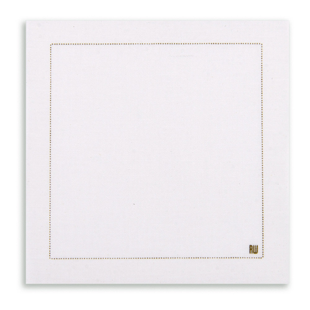 Luxenap Square Ecru Cotton Cocktail Napkin - Organic , Disposable - 4 1/2" x 4 1/2" - 50 count box