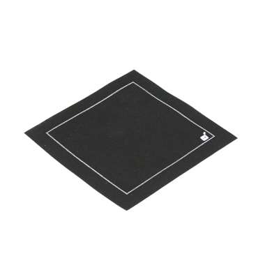 Luxenap Square Black Cotton Cocktail Napkin - Organic, Disposable - 4 1/2" x 4 1/2" - 50 count box