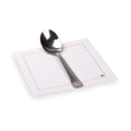Luxenap Square Ecru Cotton Cocktail Napkin - Organic , Disposable - 4 1/2" x 4 1/2" - 500 count box