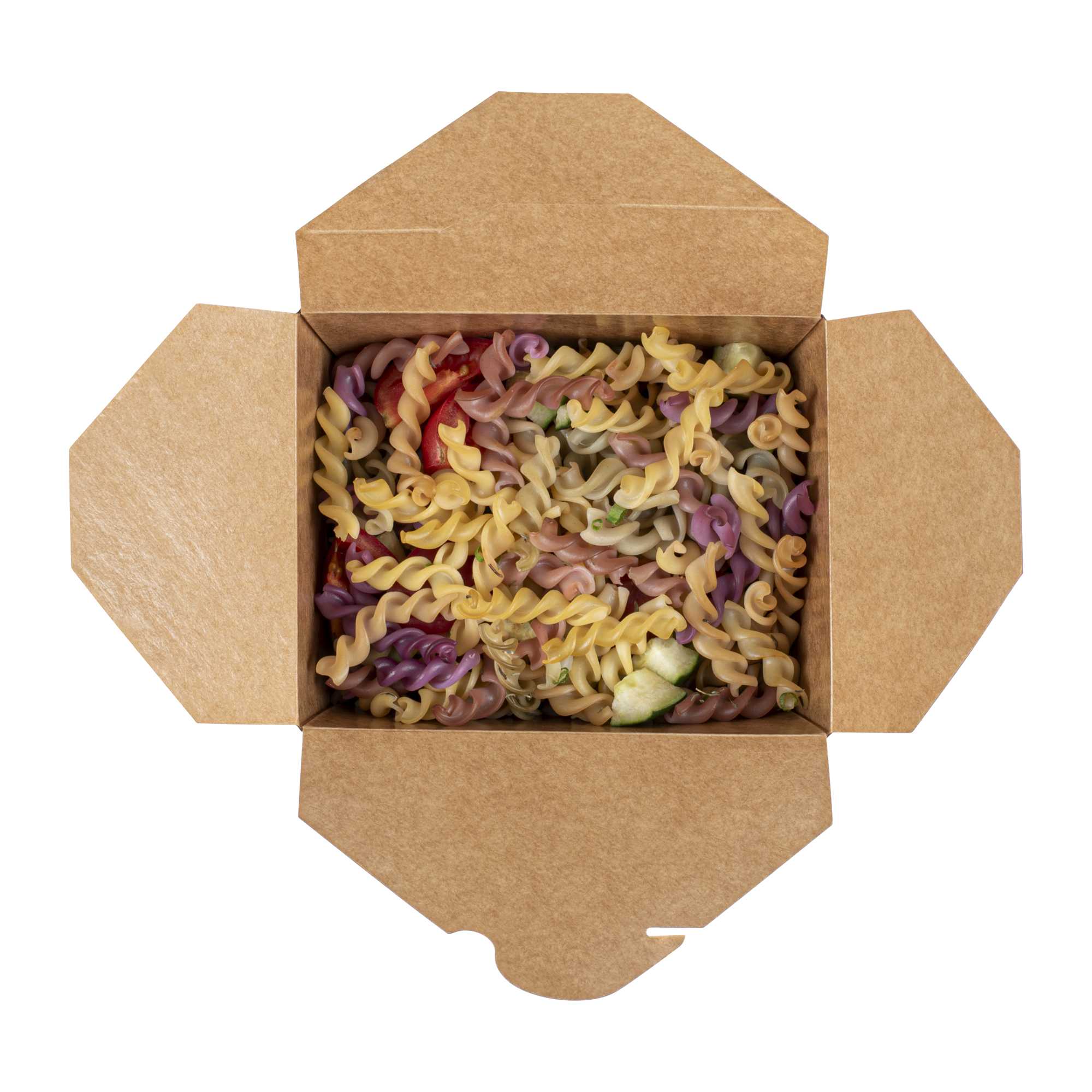 Bio Tek 30 oz Rectangle Black Paper #1 Bio Box Take Out Container - 5" x 4" x 2 1/2" - 50 count box