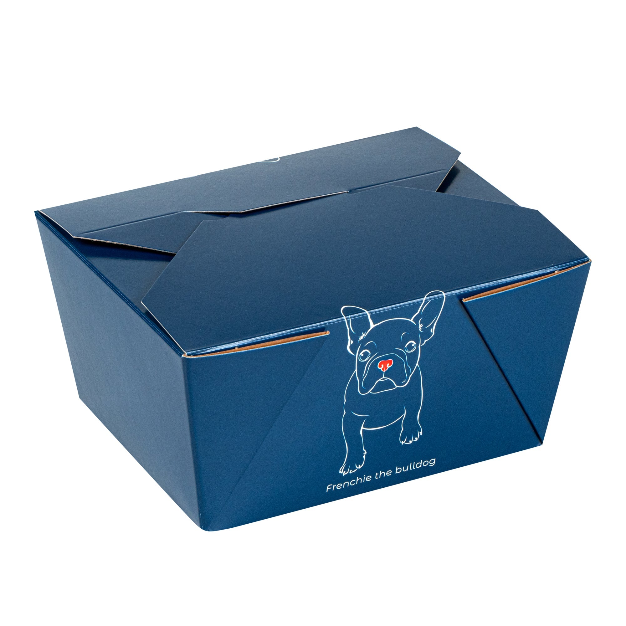 Bio Tek 30 oz Rectangle Frenchie Paper #1 Bio Box Take Out Container - 5" x 4" x 2 1/2" - 200 count box