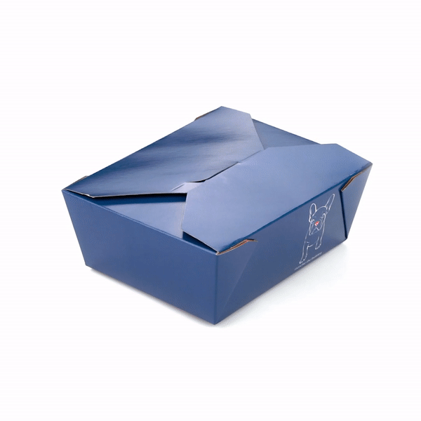 Bio Tek 45 oz Rectangle Frenchie Paper #8 Bio Box Take Out Container - 6 3/4" x 5 1/2" x 2 1/2" - 200 count box