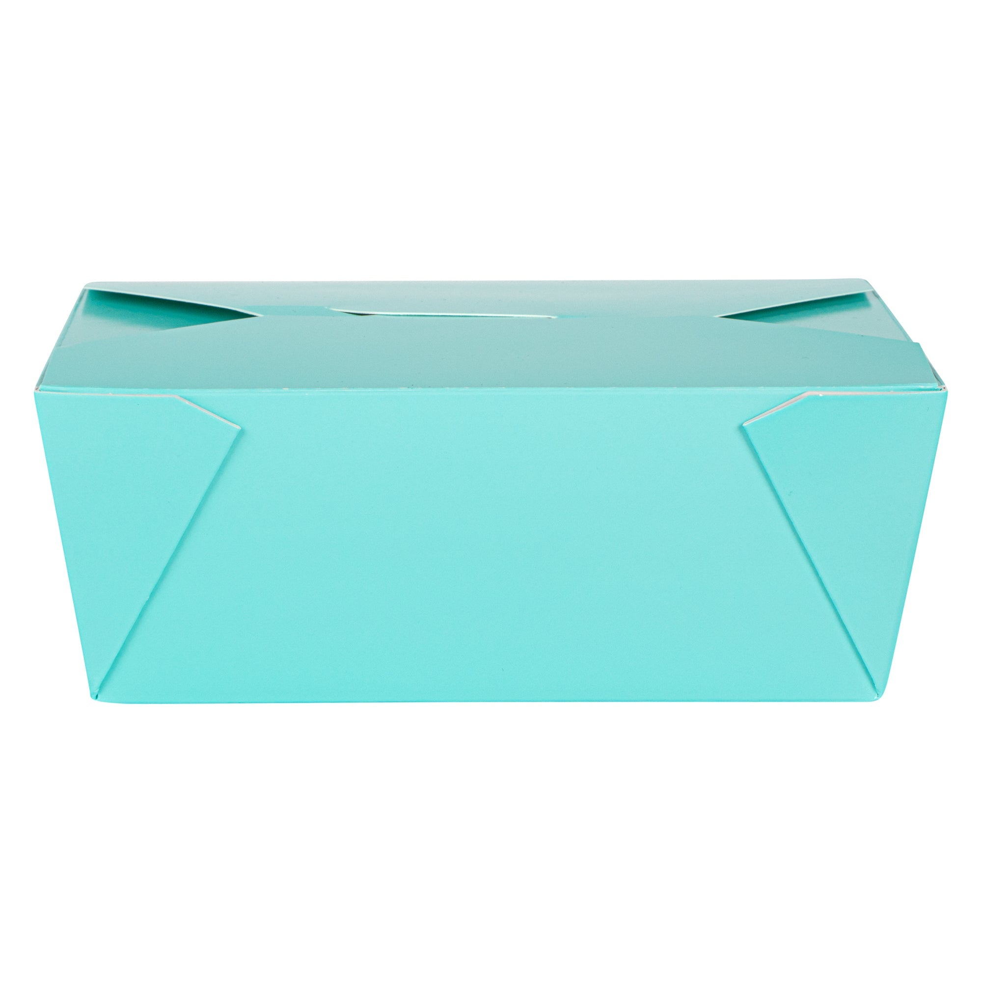 Bio Tek 45 oz Rectangle Turquoise Paper #8 Bio Box Take Out Container - 6 3/4" x 5 1/2" x 2 1/2" - 200 count box