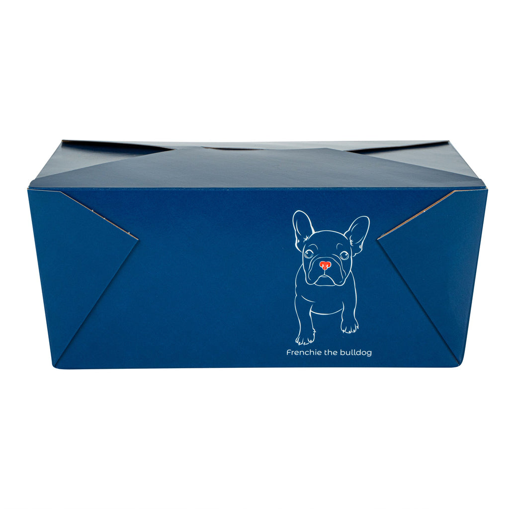Bio Tek 98 oz Frenchie Paper #4 Bio Box Take Out Container - 8 1/2" x 6 1/4" x 3 1/2" - 50 count box