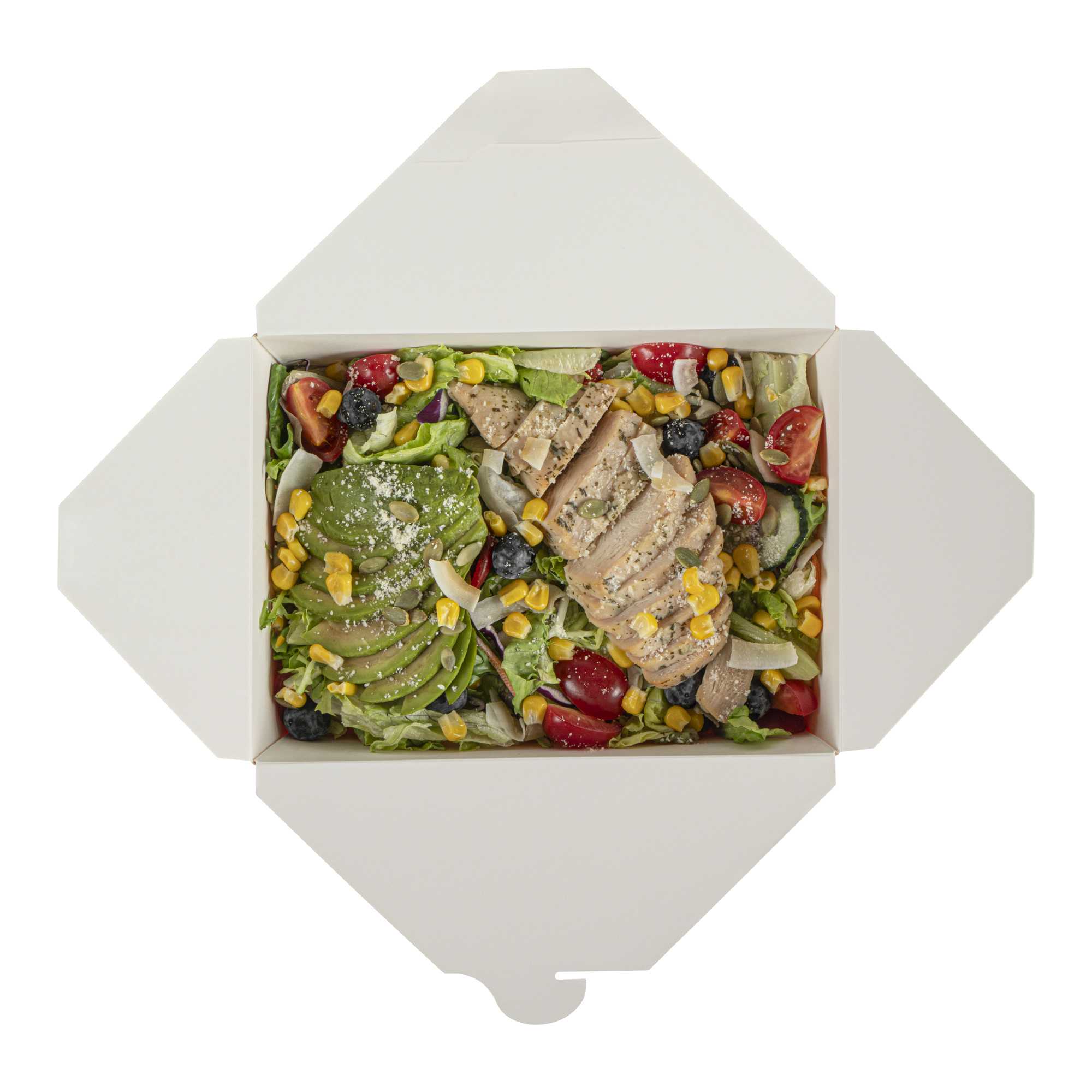 Bio Tek 98 oz Rectangle Red Paper #4 Bio Box Take Out Container - 8 1/2" x 6 1/4" x 3 1/2" - 50 count box