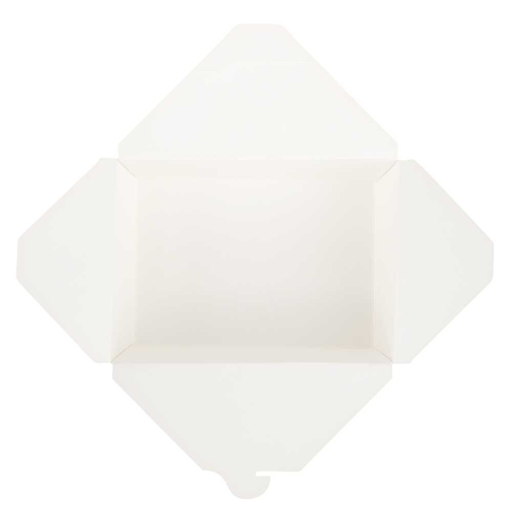 Bio Tek 98 oz Rectangle White Paper #4 Bio Box Take Out Container - 8 1/2" x 6 1/4" x 3 1/2" - 50 count box