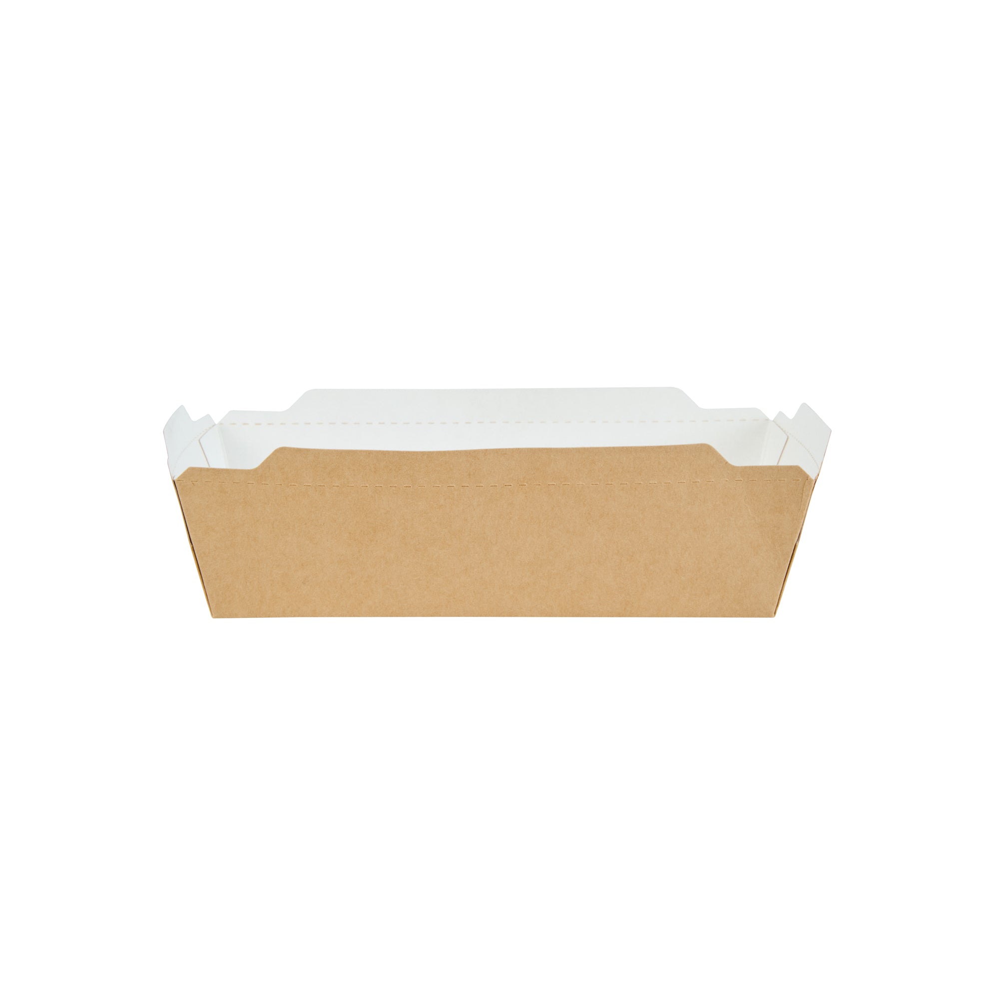 Cafe Vision 34 oz Rectangle Kraft Paper Medium Click Lock Container - 7 1/2" x 5 1/2" x 1 3/4" - 200 count box