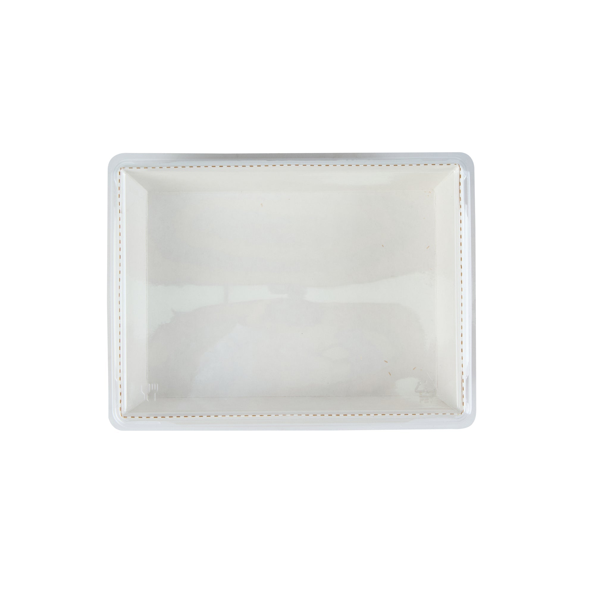 Cafe Vision 34 oz Rectangle Kraft Paper Medium Click Lock Container - 7 1/2" x 5 1/2" x 1 3/4" - 200 count box