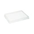 Cafe Vision Rectangle Clear Plastic Lid - Fits Small Click Lock Container - 50 count box
