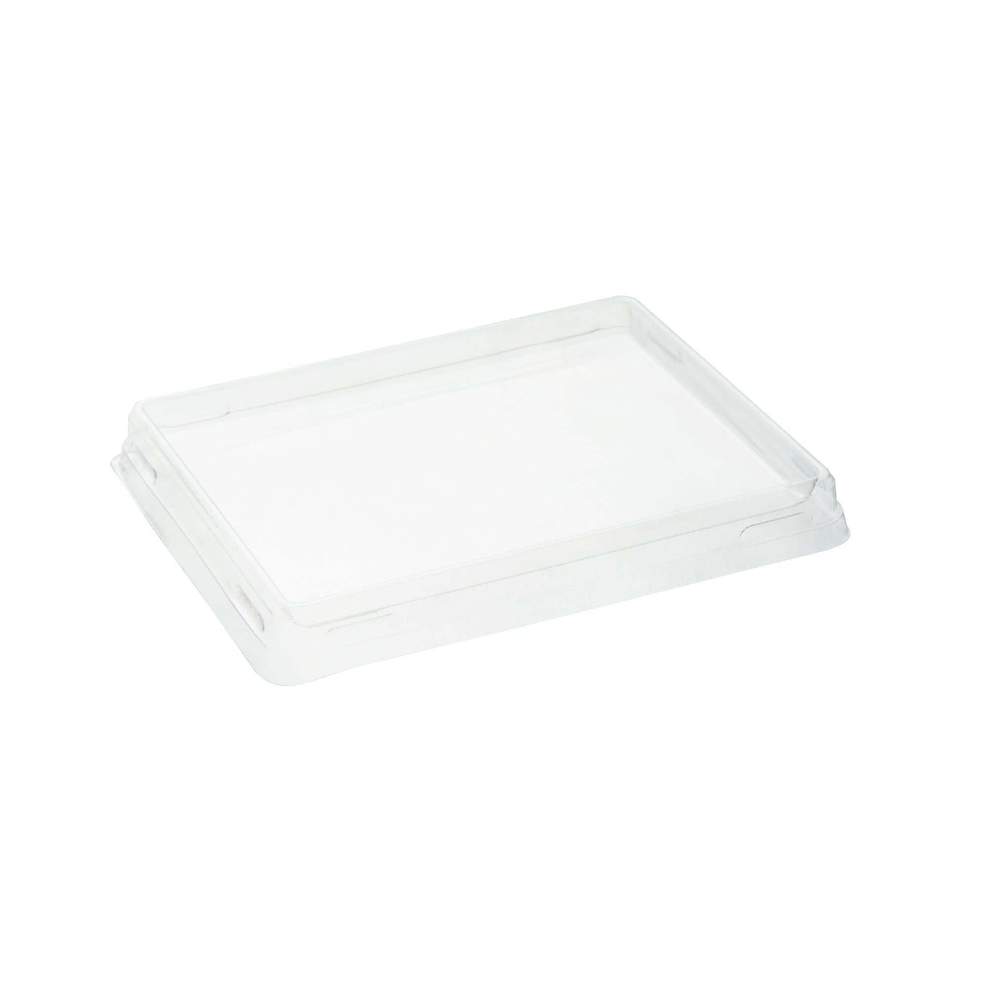 Cafe Vision Rectangle Clear Plastic Lid - Fits Small Click Lock Container - 50 count box