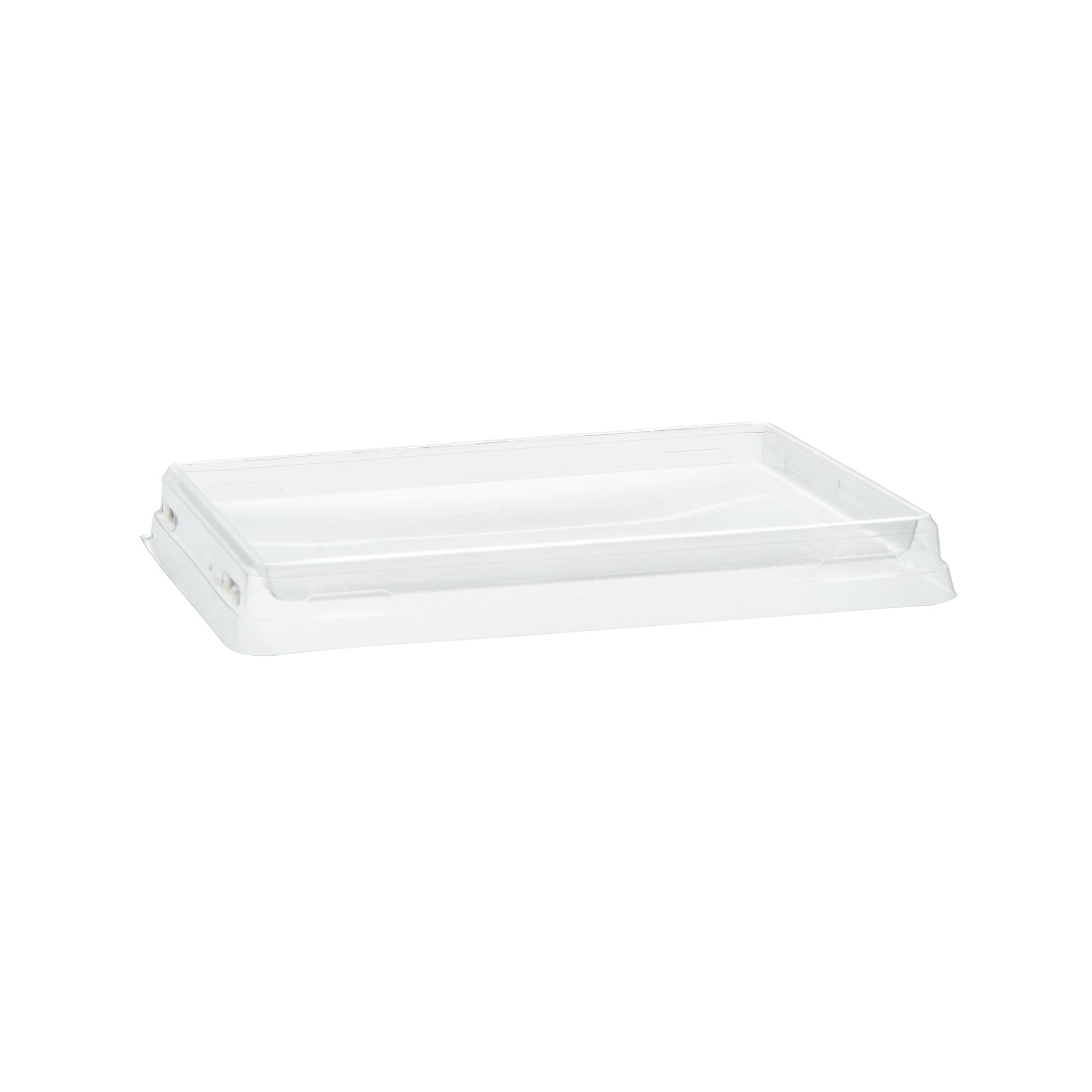 Cafe Vision Rectangle Clear Plastic Lid - Fits Small Click Lock Container - 50 count box