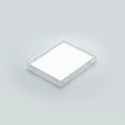 Cafe Vision Rectangle Clear Plastic Lid - Fits Small Click Lock Container - 200 count box
