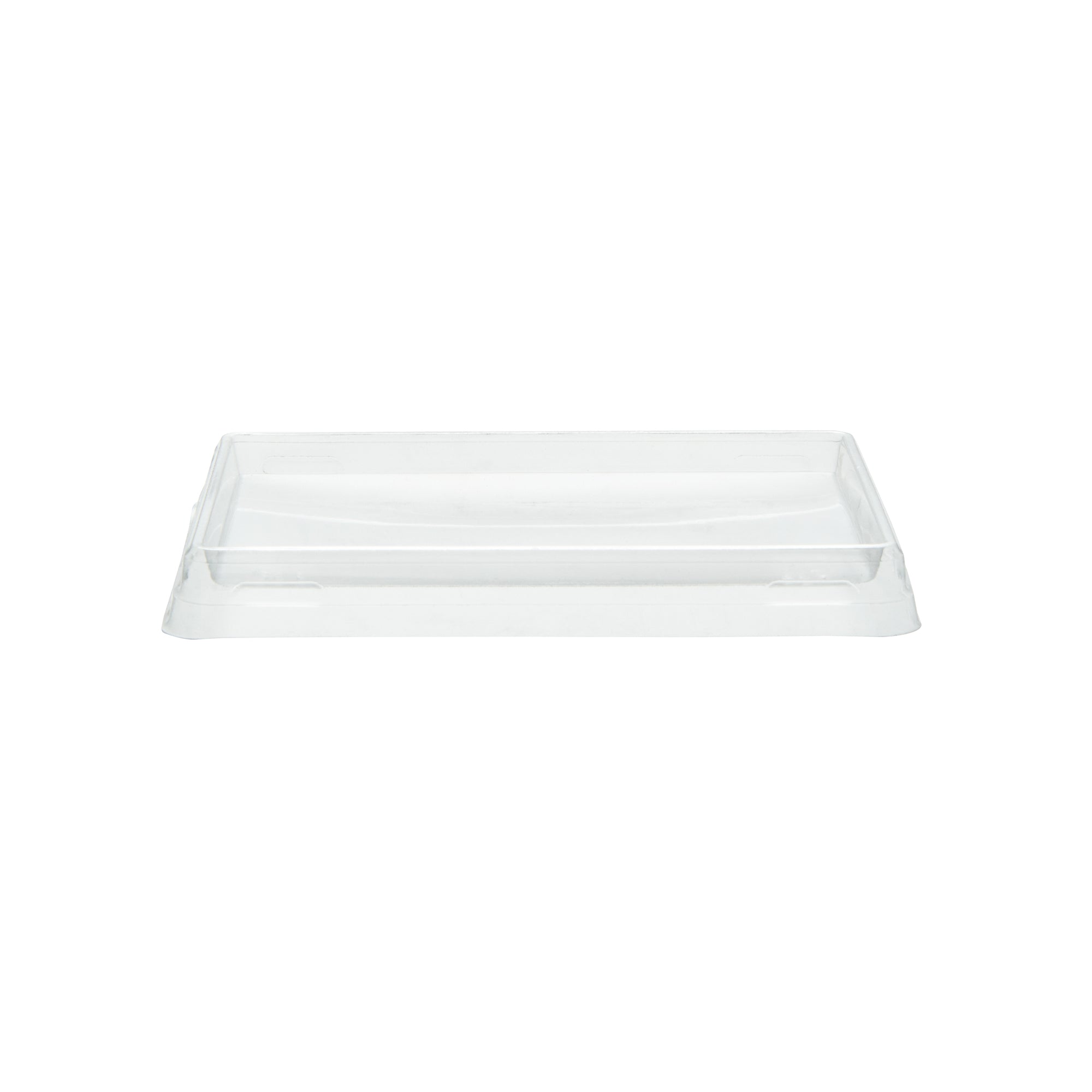 Cafe Vision Rectangle Clear Plastic Lid - Fits Small Click Lock Container - 200 count box