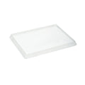 Cafe Vision Rectangle Clear Plastic Lid - Fits Medium Click Lock Container - 50 count box