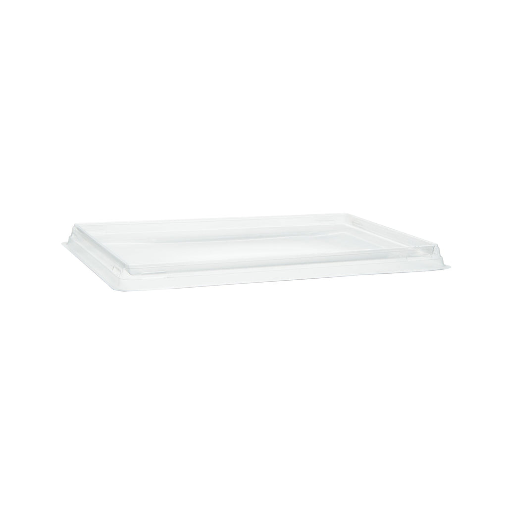 Cafe Vision Rectangle Clear Plastic Lid - Fits Medium Click Lock Container - 200 count box