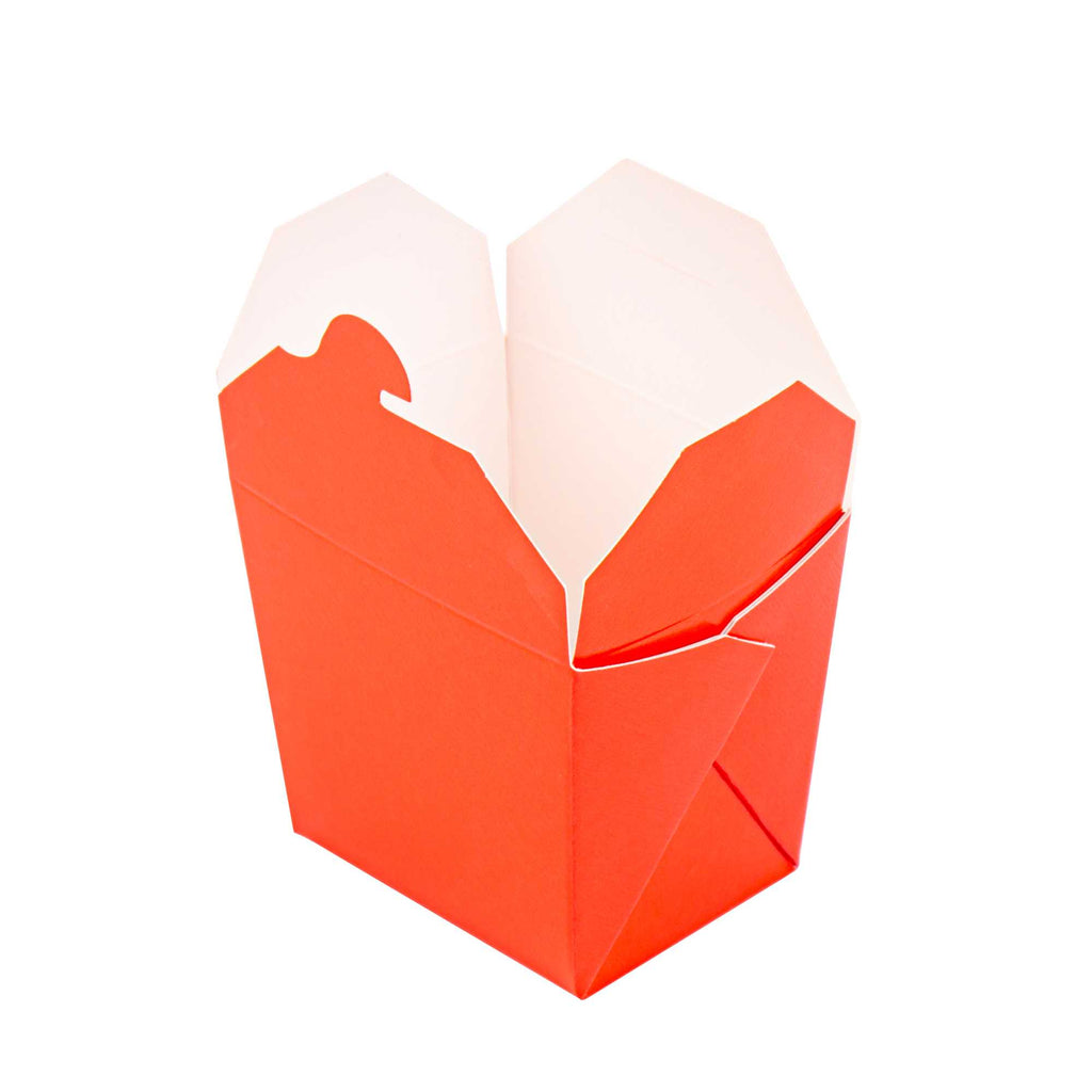 Bio Tek 8 oz Red Paper - 2 3/4'' x 2 1/4'' x 2 1/2'' - 50 count box