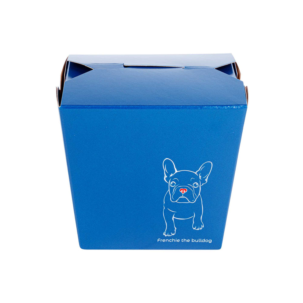 Bio Tek 16 oz Square Frenchie Paper Noodle Take Out Container - 3 1/2" x 3" x 3 1/4" - 50 count box