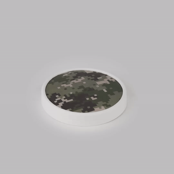 Bio Tek Round Camouflage Paper Soup Container Lid - Fits 12 oz - 200 count box