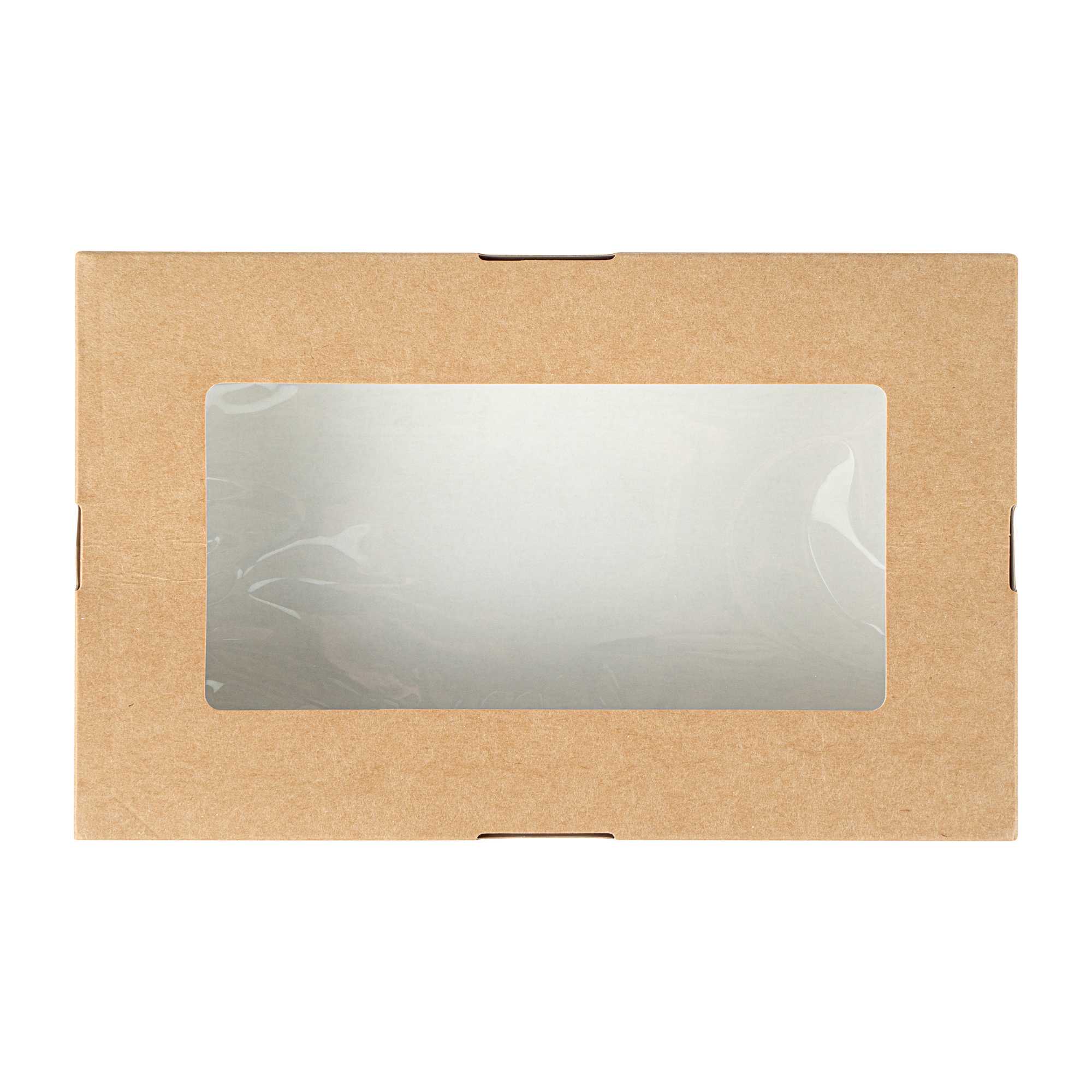 Cafe Vision 28 oz Rectangle Kraft Paper Small Take Out Container - 7 1/2" x 5" x 1 1/2" - 200 count box